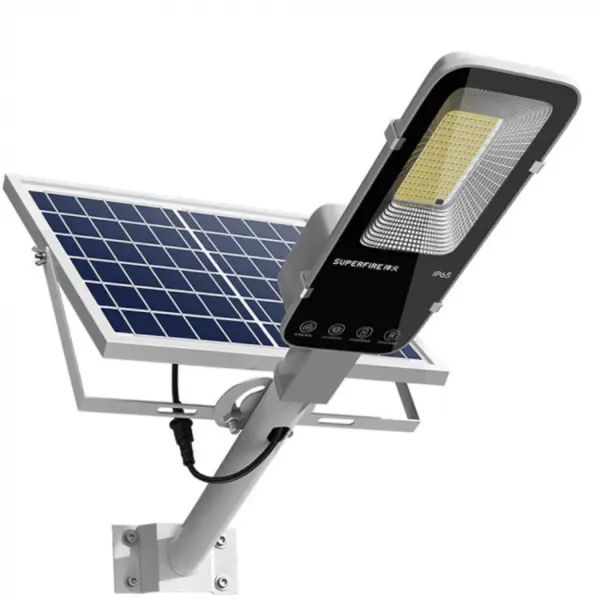 Lampa solara stradala, 500 lumeni, 63W, 5000mAh, Superfire FF5-A