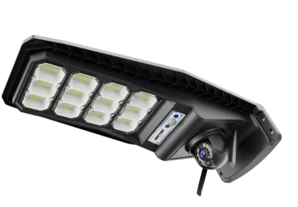 Lampa solara stradala JORTAN 400W cu Camera de Supraveghere 4G Jortan 3MP Ultra HD Vedere Color Noaptea Control din Telefon
