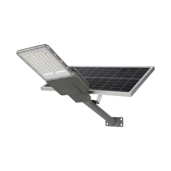 Lampa stradala cu acumulator si panou solar V-TAC VT-15111ST, 2500 lm, IP65, 90 grade, telecomanda, baterie LiFePO4, SKU-10227