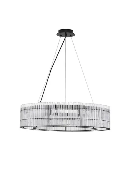 Lampa suspendata BAROK ROUND - Negru