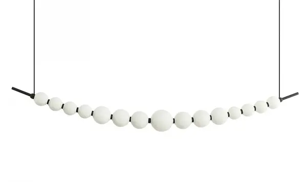 Lampa suspendata DELIO LINE - Alb/Negru