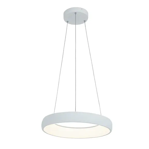 Lampa suspendata dimabila ACRILIA - Alb / Ø 40cm