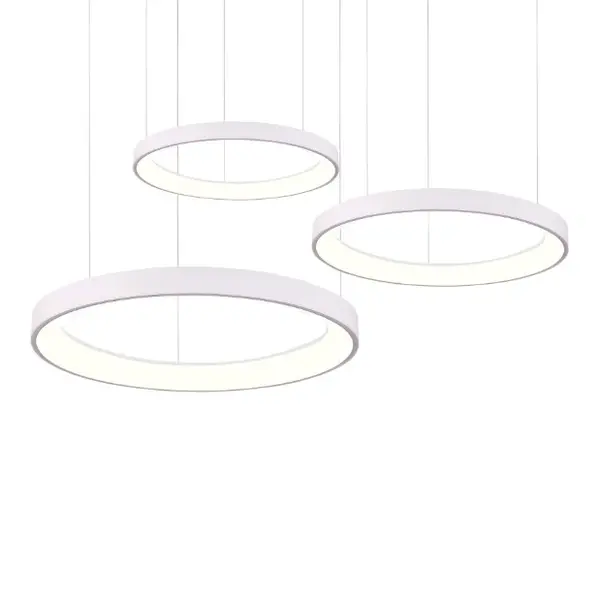 Lampa suspendata dimabila ANDIRA Ø78/58/38 CM - Alb