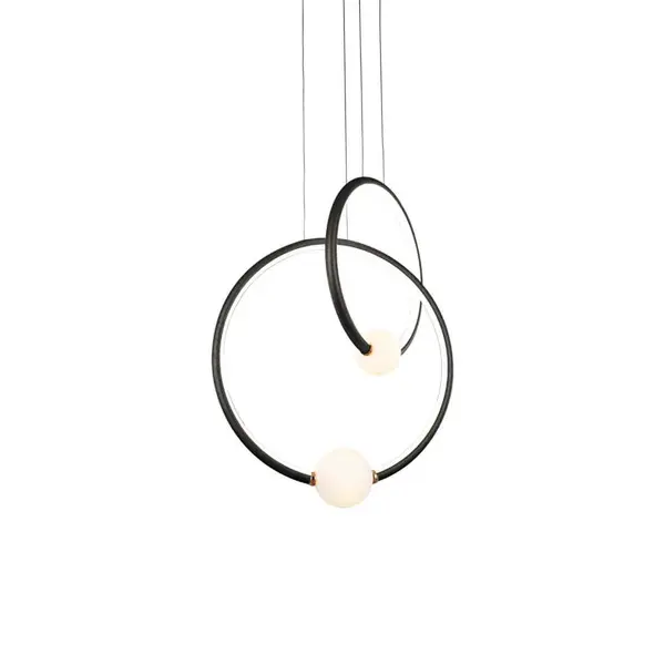 Lampa suspendata dimabila LIV - Negru/Gold
