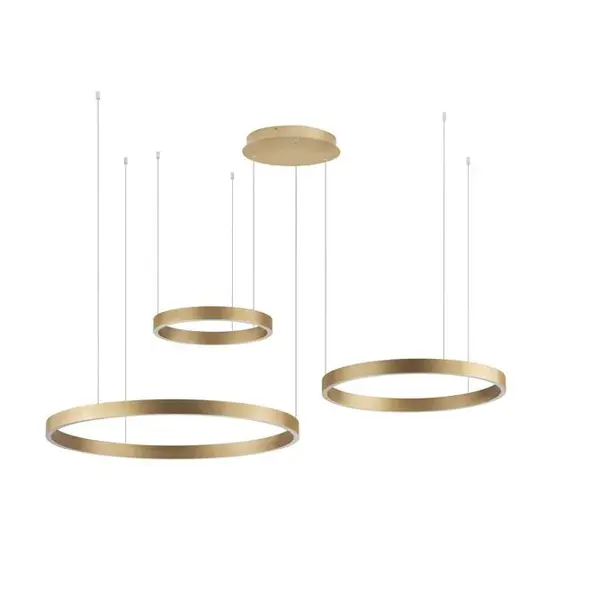 Lampa suspendata ELOWEN D:40-60-80CM LED 181W 8891Lm 3000K Triac Dimmable light up & down - Gold