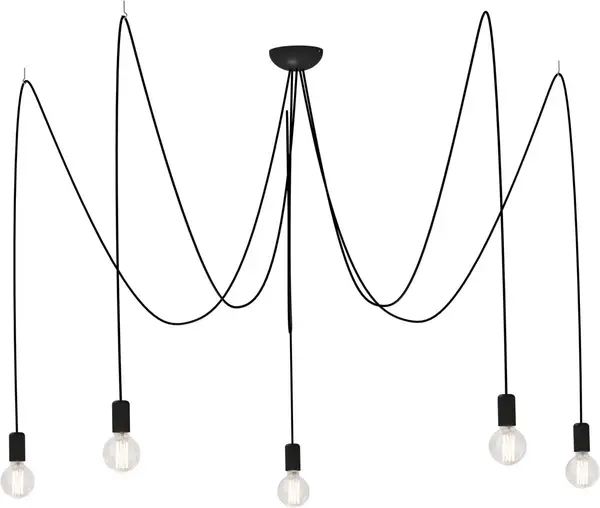 Lampă Suspendată FIONA 5L -Negru - Default Title