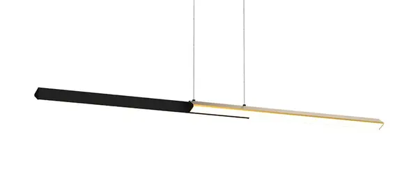 Lampa suspendata LARET BLACK/BRASS - Negru/Gold