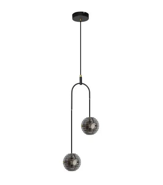 Lampa suspendata LAS DUO - Negru