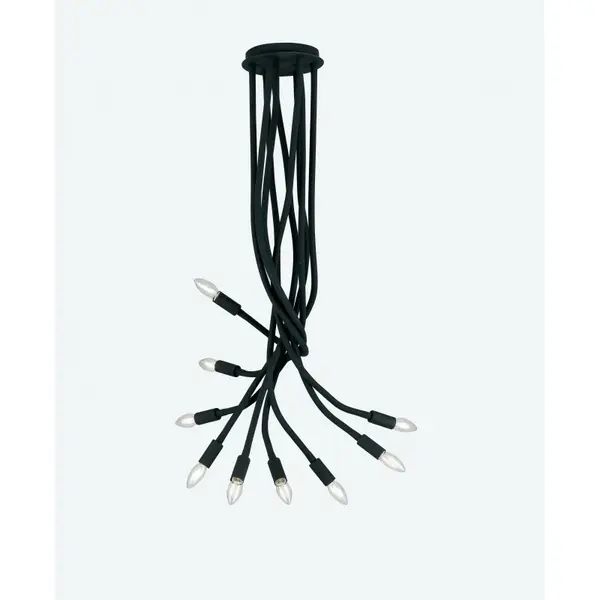 Lampă suspendată LOVER 9 - Negru