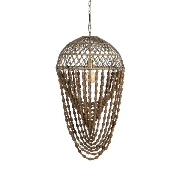 Lampa suspendata MAIER H88 CM - Lemn