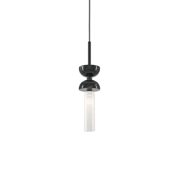 Lampa suspendata MARLOT LONG - Alb/Negru