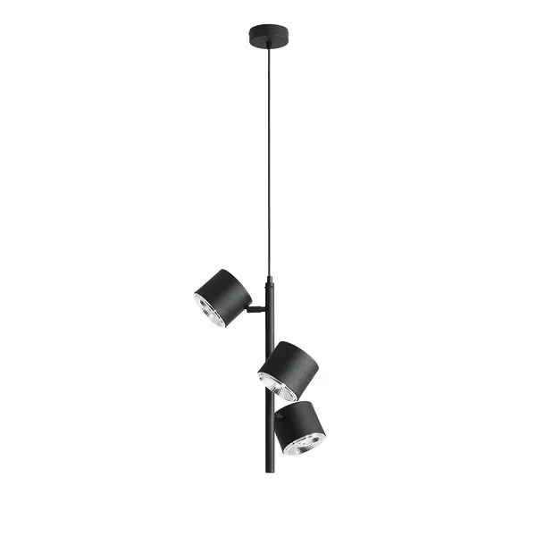 Lampa suspendata MEZA 3 VERTICAL - Negru