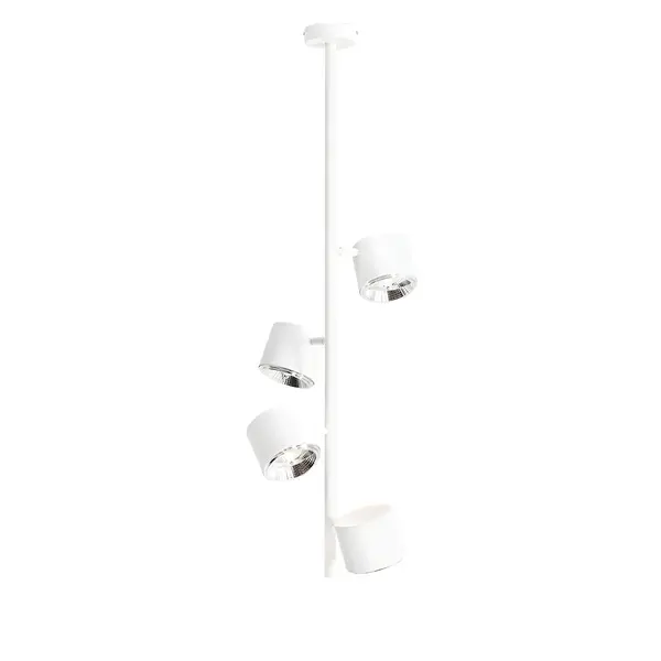 Lampa suspendata MEZA 4 VERTICAL - Alb