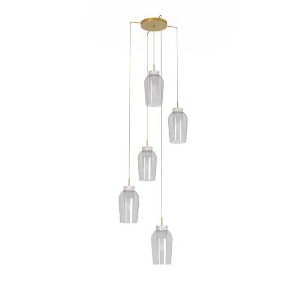 Lampa suspendata NORMAD 5 - Auriu/Marmura