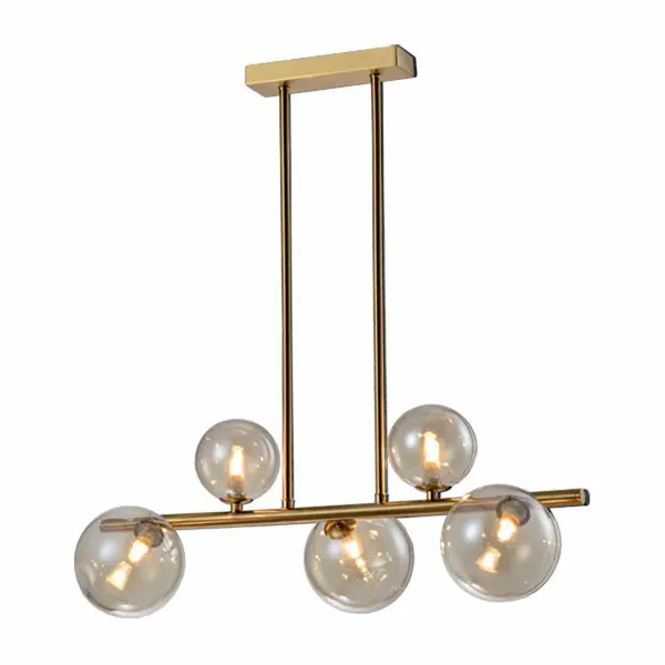 Lampa suspendata OLGA WIDE 5L - Gold