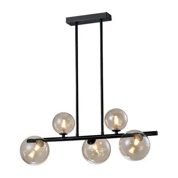 Lampa suspendata OLGA WIDE 5L - Negru