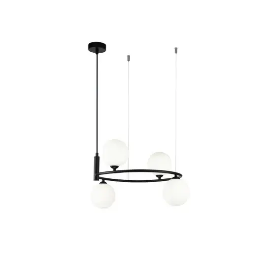 Lampă suspendată PARK 4L - Negru