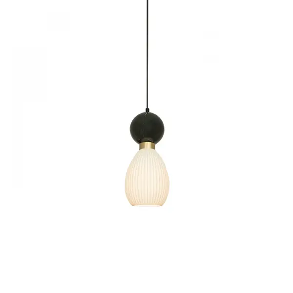 Lampa suspendata PAVALO Ø14 CM - Negru