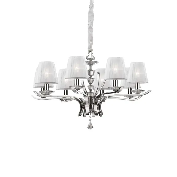 Lampa suspendata PEGASO 8 - Crom