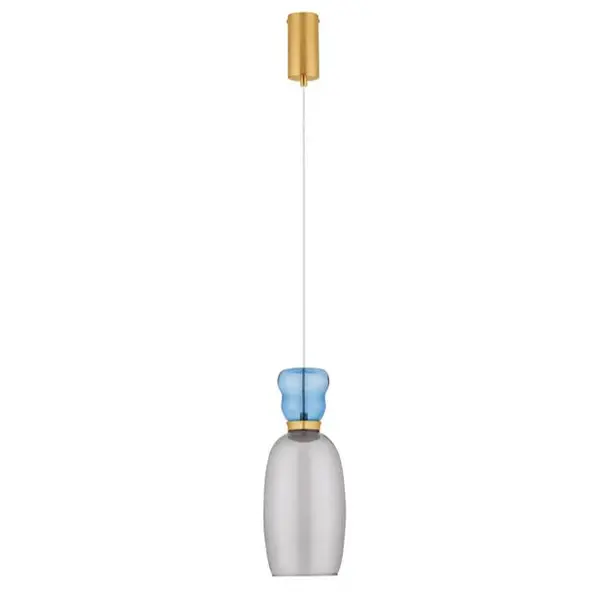 Lampa suspendata PLUMA - Albastru