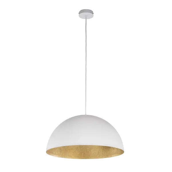 Lampă suspendată SPHERA 70 WHITE - Alb/Gold