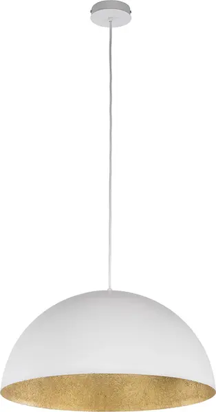 Lampă suspendată SPHERA 90 WHITE - Alb/Gold