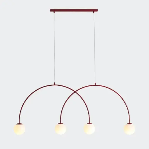 Lampa suspendata VARSTI QUATTRO L - Rosu