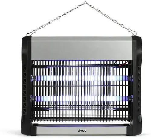 Lampa UV anti insecte Livoo DOM417, 16W, Tava detasabilba (Argintiu/Negru)