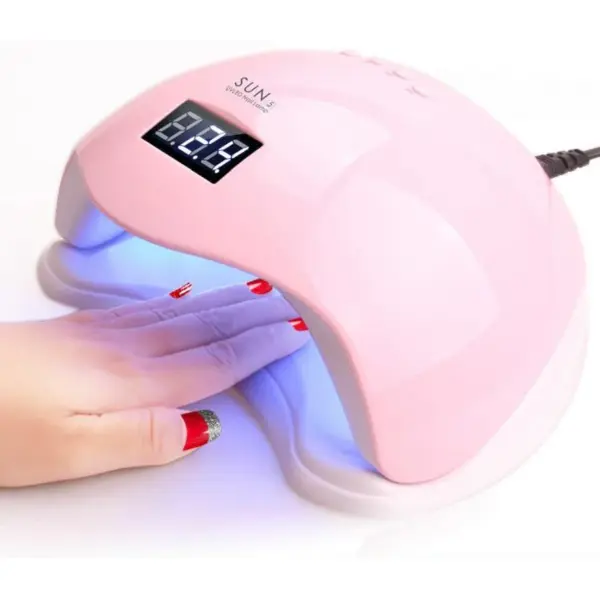 LAMPA UV LED PROFESIONALA SENZOR, TIMER, DISPLAY SUNONE5 48W- Roz