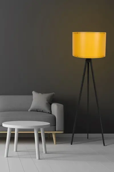 Lampadar 114 Galben 25x38x145 cm