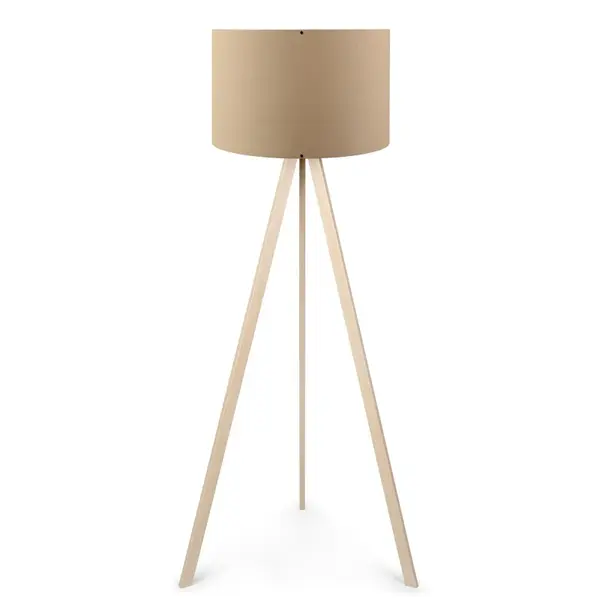 Lampadar PWL-1060, MDF/textil, 38x38x140 cm