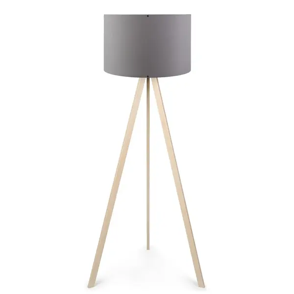Lampadar PWL-1060, MDF/textil, 38x38x140 cm