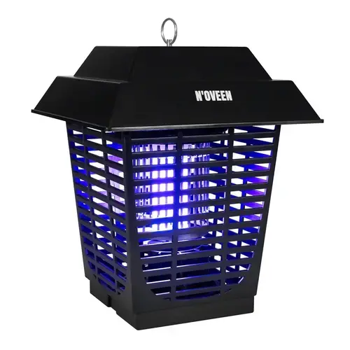 Lampion electric anti-insecte Noveen IKN22, Profesional, IPX4, UV 20 W, 1600–1800 V (Negru)