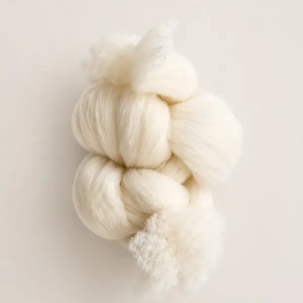 Lana Cardata Merinos Alb Premium 500g, 26 Microni, Fibra 6-8 Cm, Naturala, Spalata, Uscata la Soare, Ideala pentru Felting, Filare, Umplutura,