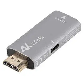 LANBERG Adaptor Lanberg 1x HDMI Male - 1x DisplayPort Female, Argintiu