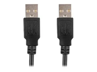 Lanberg CA USBA 20CU 0018 BK - Cablu USB A la USB A, USB 2.0, 1.8m, Negru