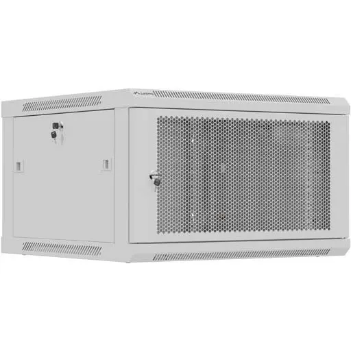 LANBERG Cabinet de retea LANBERG WF01-6606-23S, 19 inch, 6U, 600x600mm, Usa perforata, Gri