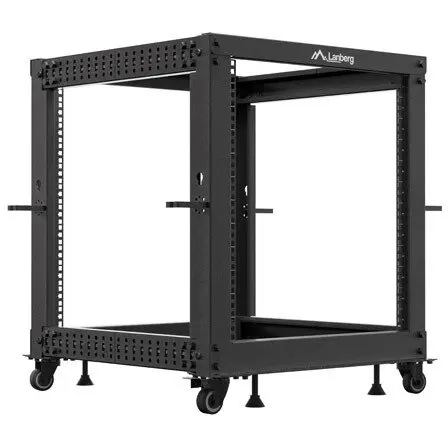 LANBERG Cabinet metalic Lanberg OR01-6112-B 12U, Open rack, 600 x 600-1100, Reglabil, Negru