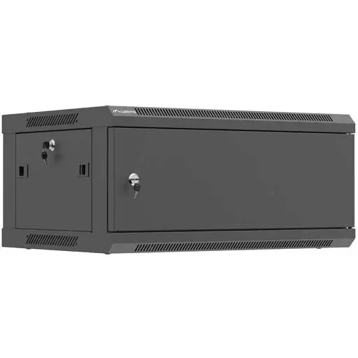 LANBERG Cabinet metalic Lanberg WF01-6404-00B 4U, Wall mount, 600 x 450, Metal door, Negru