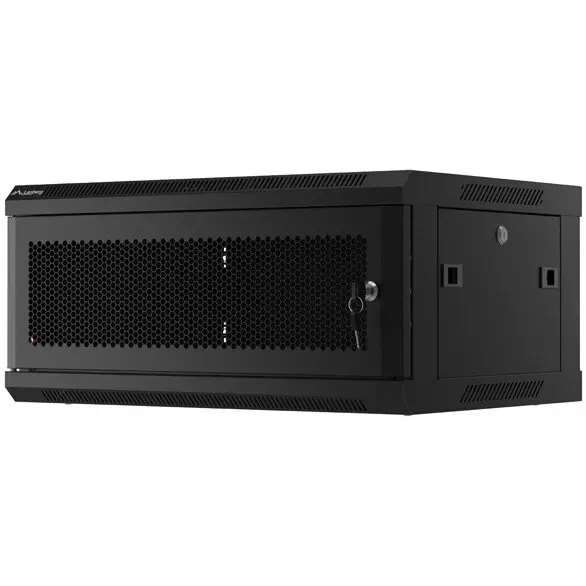 LANBERG Cabinet metalic Lanberg WF01-6404-23B 4U, Wall mount, 450 mm, Metal door, Negru