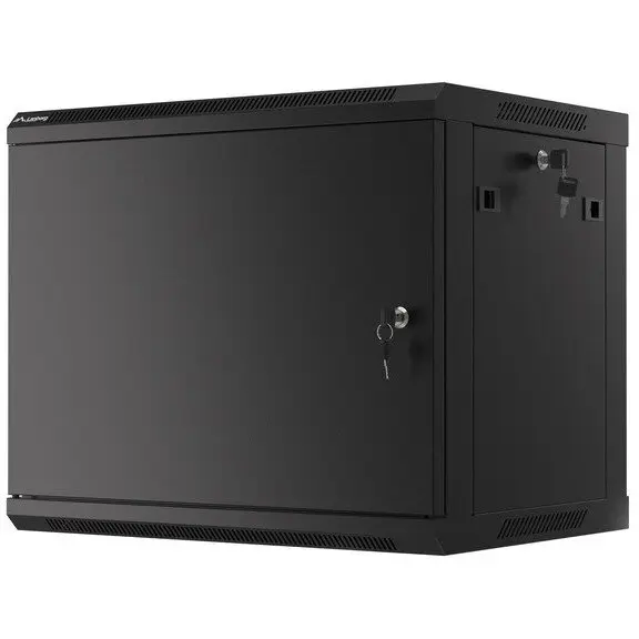 LANBERG Cabinet metalic Lanberg WF01-6409-00B 9U, Wall mount, 450 mm, Metal door, Negru