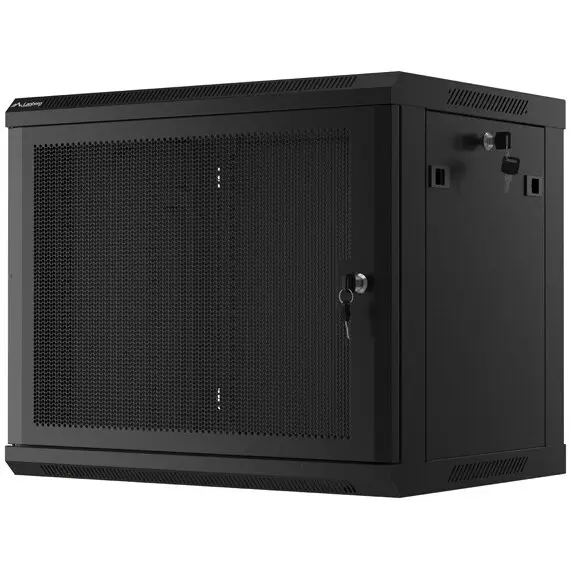 LANBERG Cabinet metalic Lanberg WF01-6409-23B 9U, Wall mount, 450 mm, Metal door, Negru