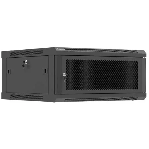 LANBERG Cabinet metalic Lanberg WF01-6604-23B 4U, Wall mount, 600 x 600, Metal door, Negru