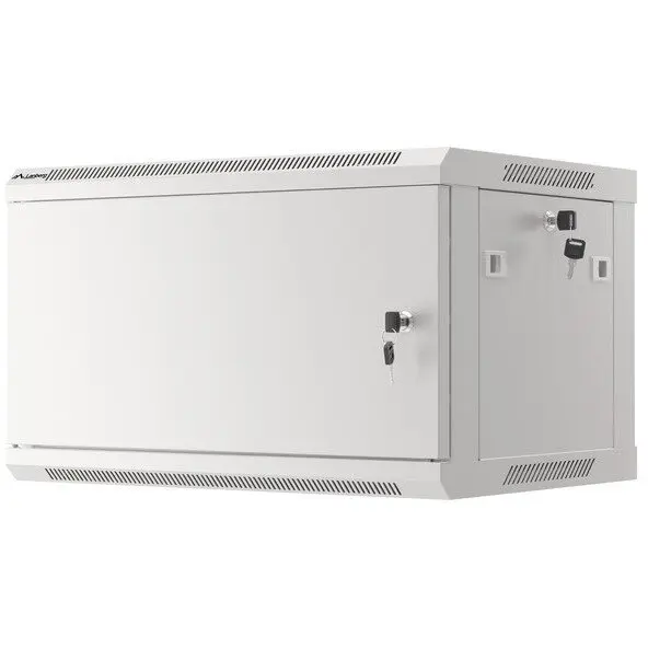 LANBERG Cabinet metalic Lanberg WF01-6606-00S 6U, Wall mount, 600 mm, Metal door, Gri