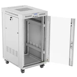 LANBERG Cabinet Rack Lanberg FF01-6822-12SL, Free-standing, 19 inch, 22U, dimensiune operationala 600 x 800 mm, usa sticla securizata, Gri