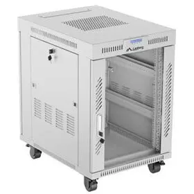 LANBERG cabinet rack LCD Lanberg 19 15U 600x800 cu usa din sticla (pachet plat), Gri