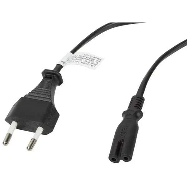 LANBERG Cablu de Alimentare Lanberg CA-C7CA-10CC-0018-BK Negru 1,8 m