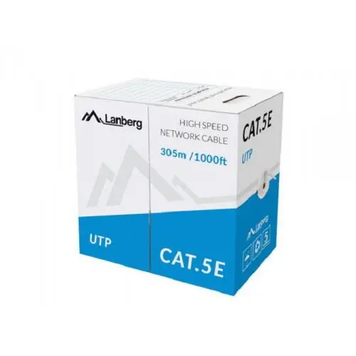 LANBERG Cablu de retea Lanberg LCU5-10CC-0305-BK, 305m, Black