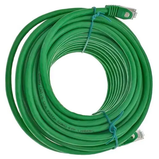 LANBERG Cablu ecranat FTP, Lanberg 41918, cat 6, mufat 2xRJ45, lungime 20m, AWG 26, 250 MHz, de legatura retea, ethernet, Verde