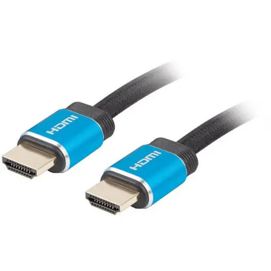 LANBERG Cablu HDMI v2.0 PREMIUM, 1 m, 4K@60Hz Certificat, CA-HDMI-P20CU-0010-BK, Lanberg